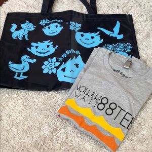 88tees Tshirt and a bag